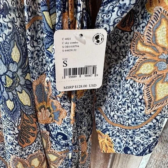 Free People Teegan Mini Dress in Sky Combo - Picture 7 of 10